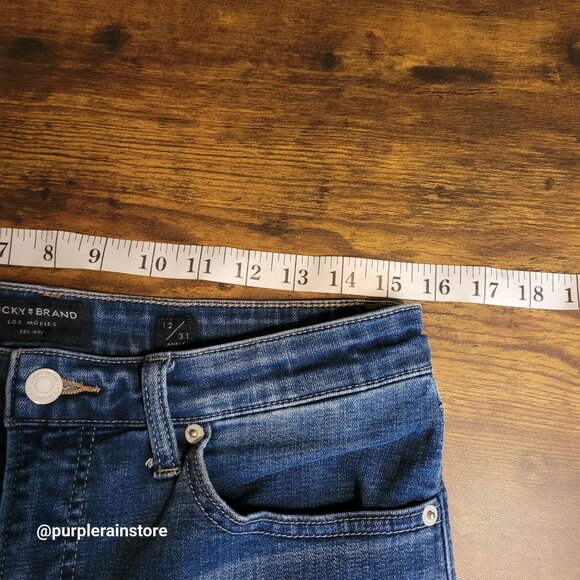 Lucky Brand Jeans 12 Skiny Ankle Bridgette High Rise Tummy Control Medium Wash - Picture 8 of 13